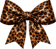 Load image into Gallery viewer, DTF Transfer – Leopard Bow Multi Sizes (BW-ST001)
