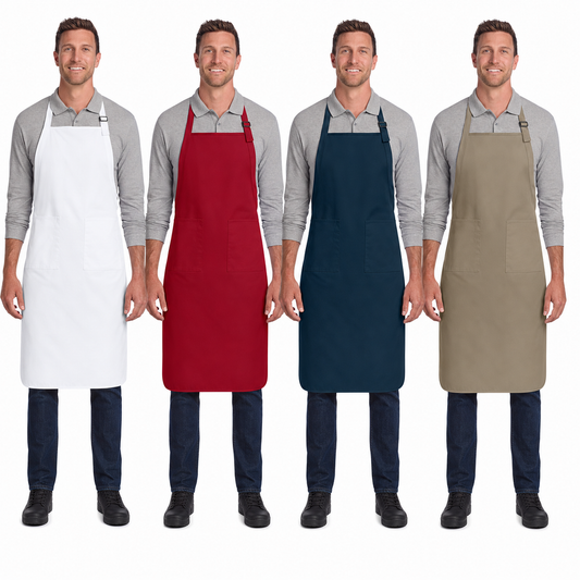 Blank Full-Length Two-Pocket Apron – Single