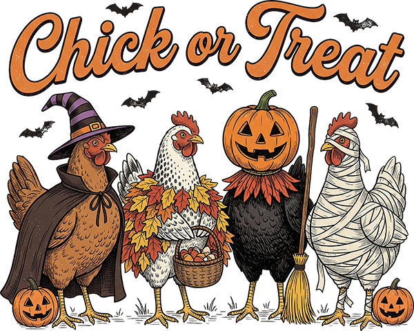 DTF Transfer - Chick or Treat B (HA-AN008)