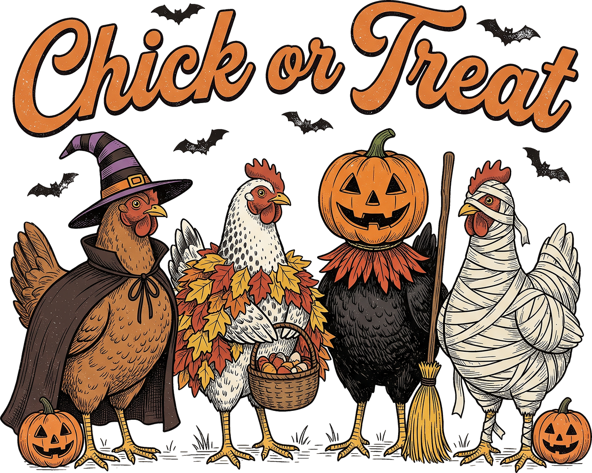 DTF Transfer - Chick or Treat B (HA-AN008)