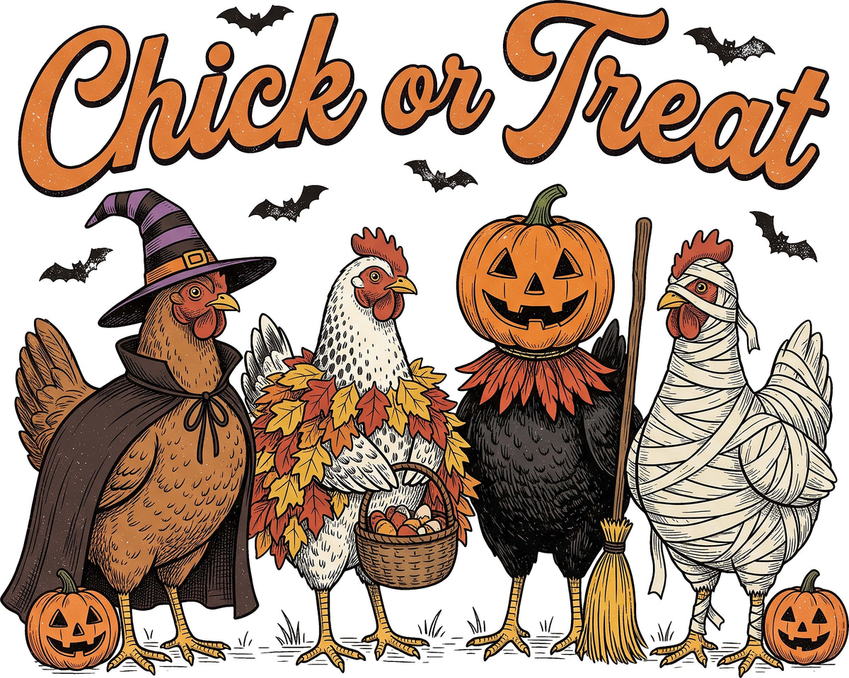 DTF Transfer - Chick or Treat B (HA-AN008)
