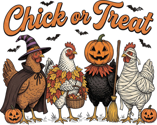 DTF Transfer - Chick or Treat B (HA-AN008)