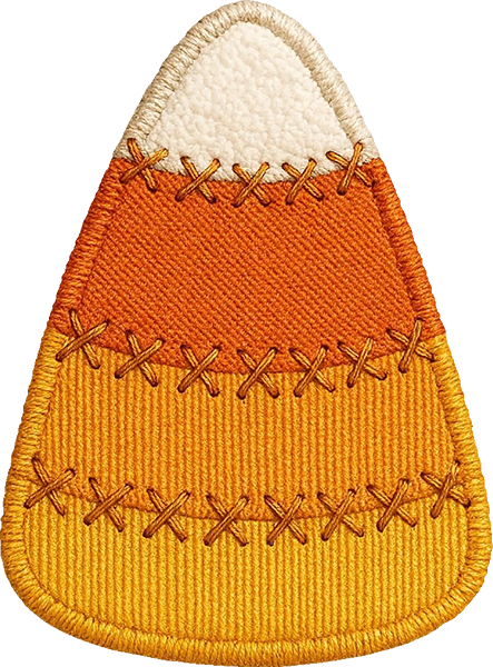 DTF Transfer – Fabric Candy Corn Multi Sizes (HA-CC002)