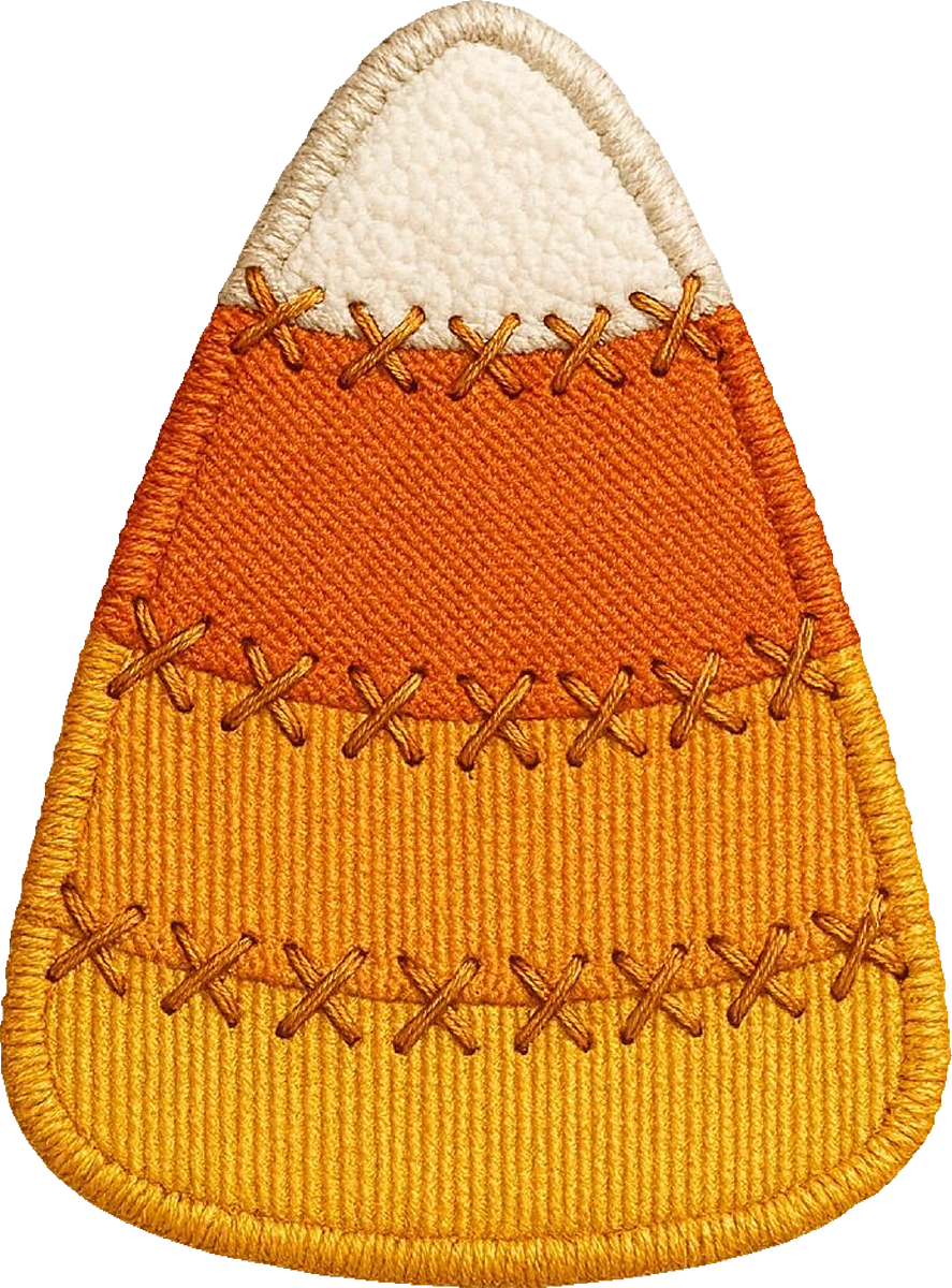 DTF Transfer – Fabric Candy Corn Multi Sizes (HA-CC002)