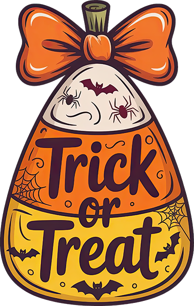 DTF Transfer – Candy Corn TrickTreat Multi Sizes (HA-CC003)