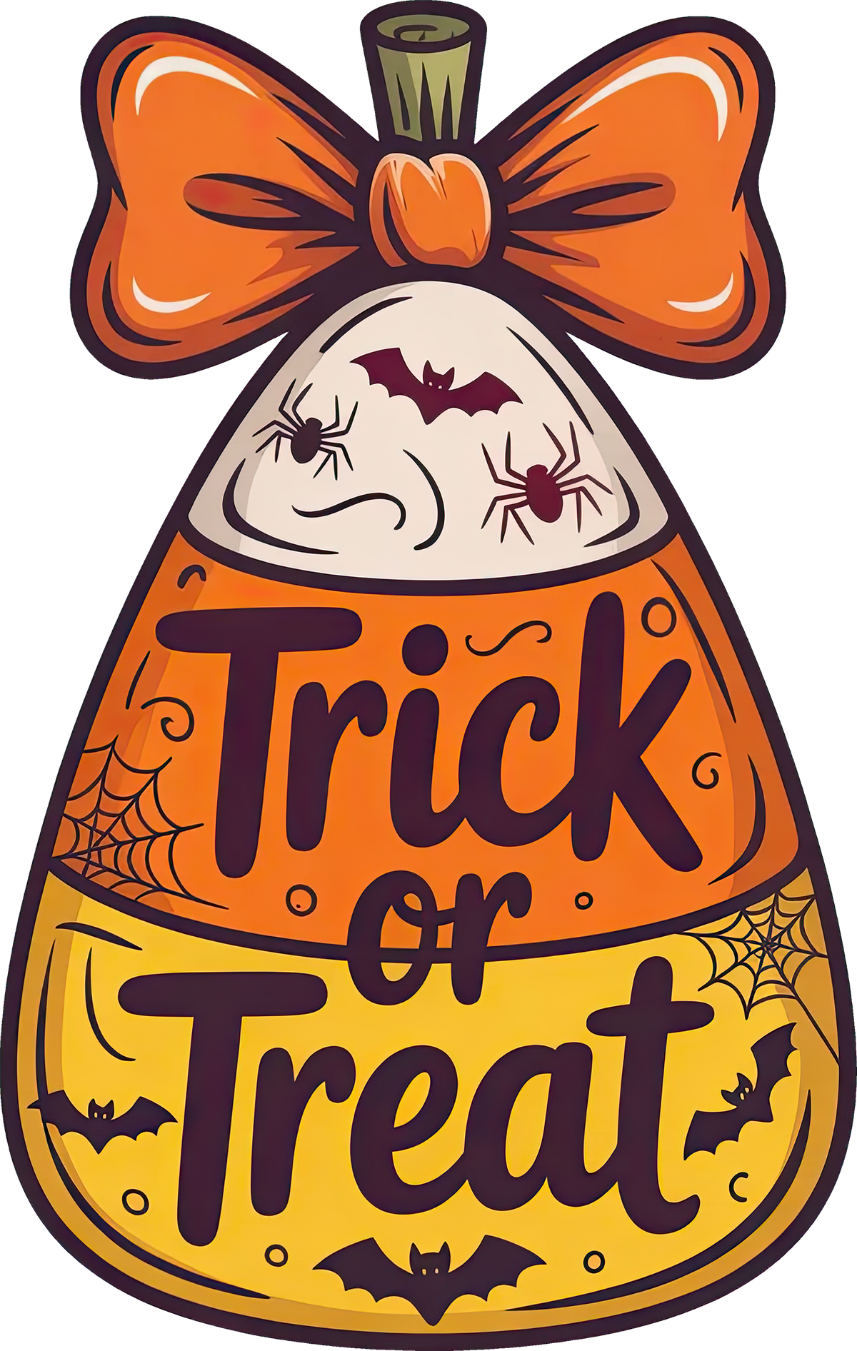 DTF Transfer – Candy Corn TrickTreat Multi Sizes (HA-CC003)