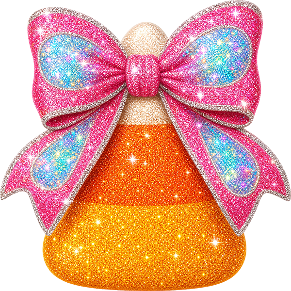 DTF Transfer – Glitter Candy Corn Multi Sizes (HA-CC004)