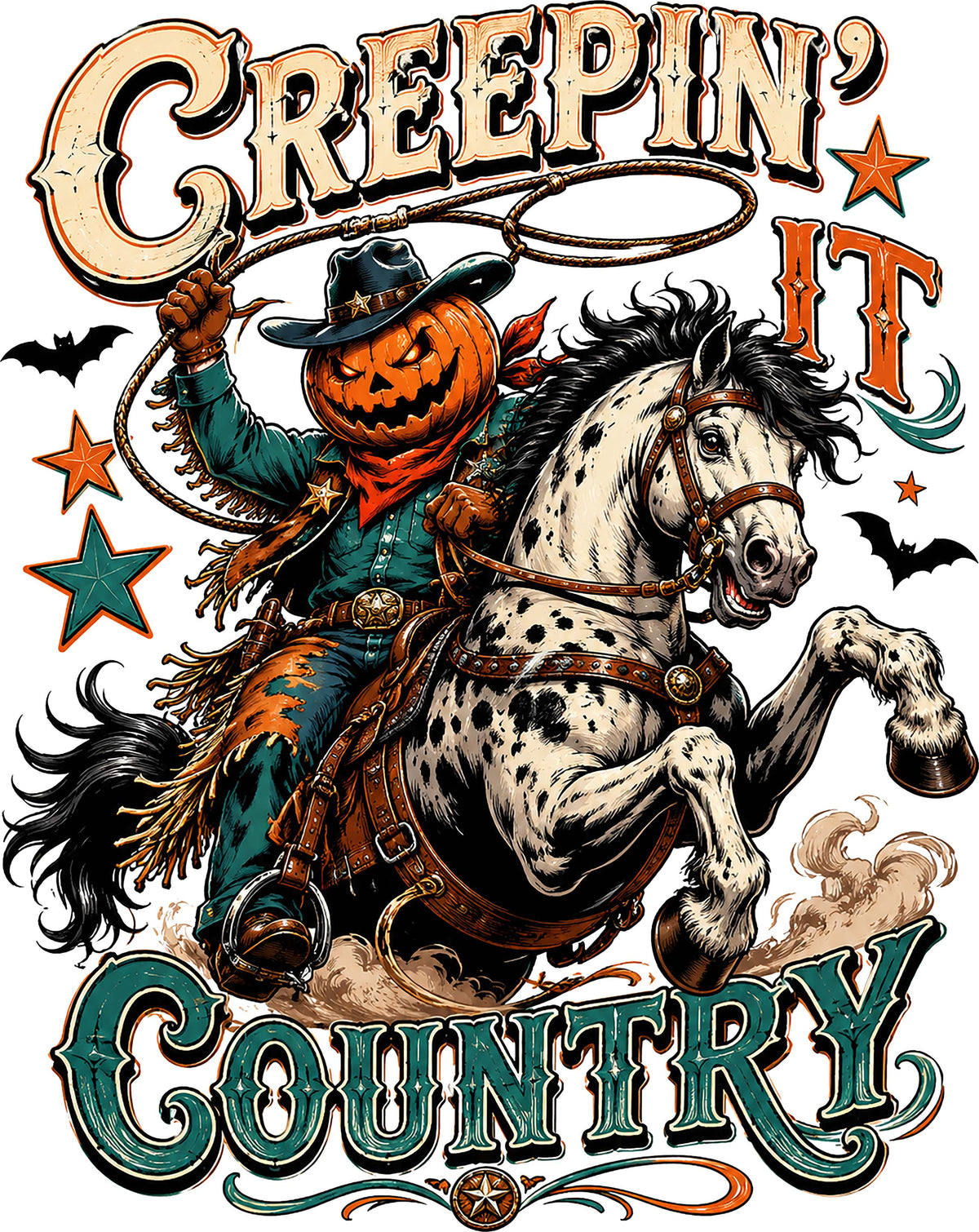 DTF Transfer - Creepin Country Jack A (HA-CT003)