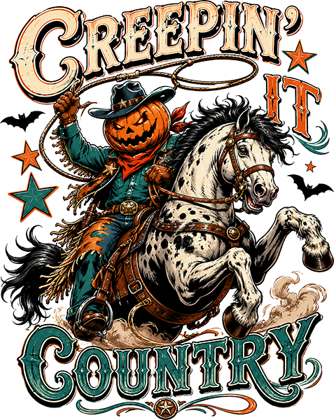 DTF Transfer - Creepin Country Jack A (HA-CT003)