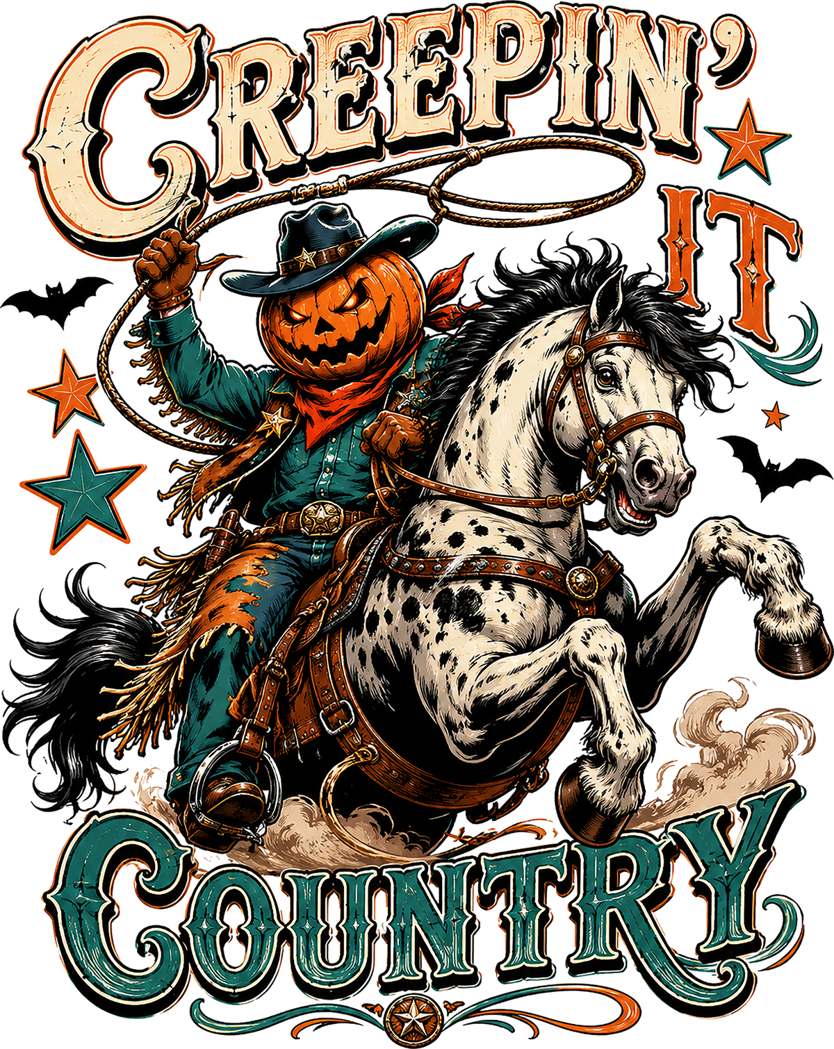 DTF Transfer - Creepin Country Jack A (HA-CT003)