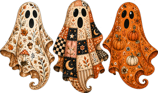 DTF Transfer – Ghosts Trio B Multi Sizes (HA-GH005)