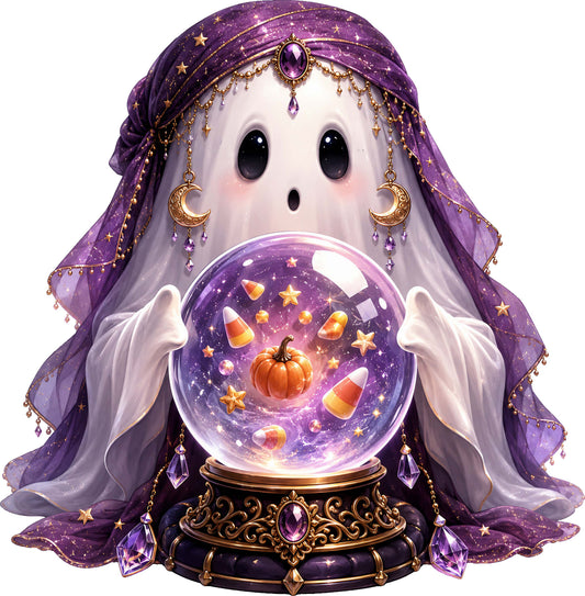 DTF Transfer – Witchy Ghost A Multi Sizes (HA-GH008)