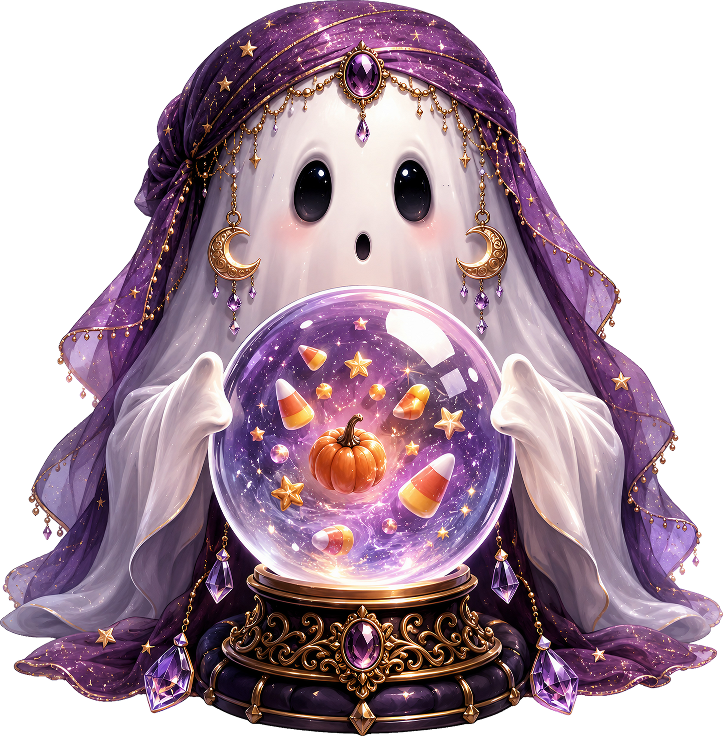 DTF Transfer – Witchy Ghost A Multi Sizes (HA-GH008)