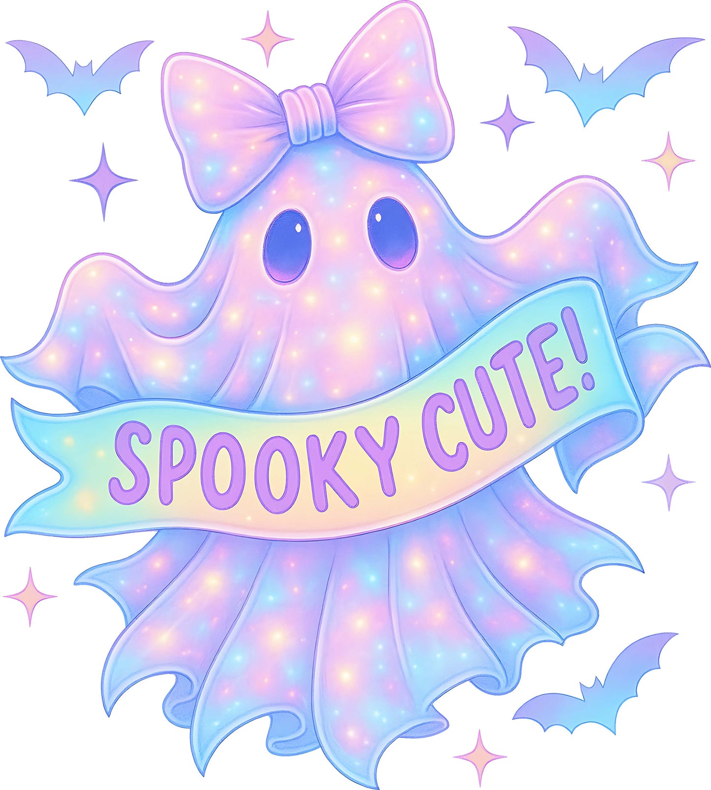 DTF Transfer – Ghost Spooky Cute Multi Sizes (HA-GH012)