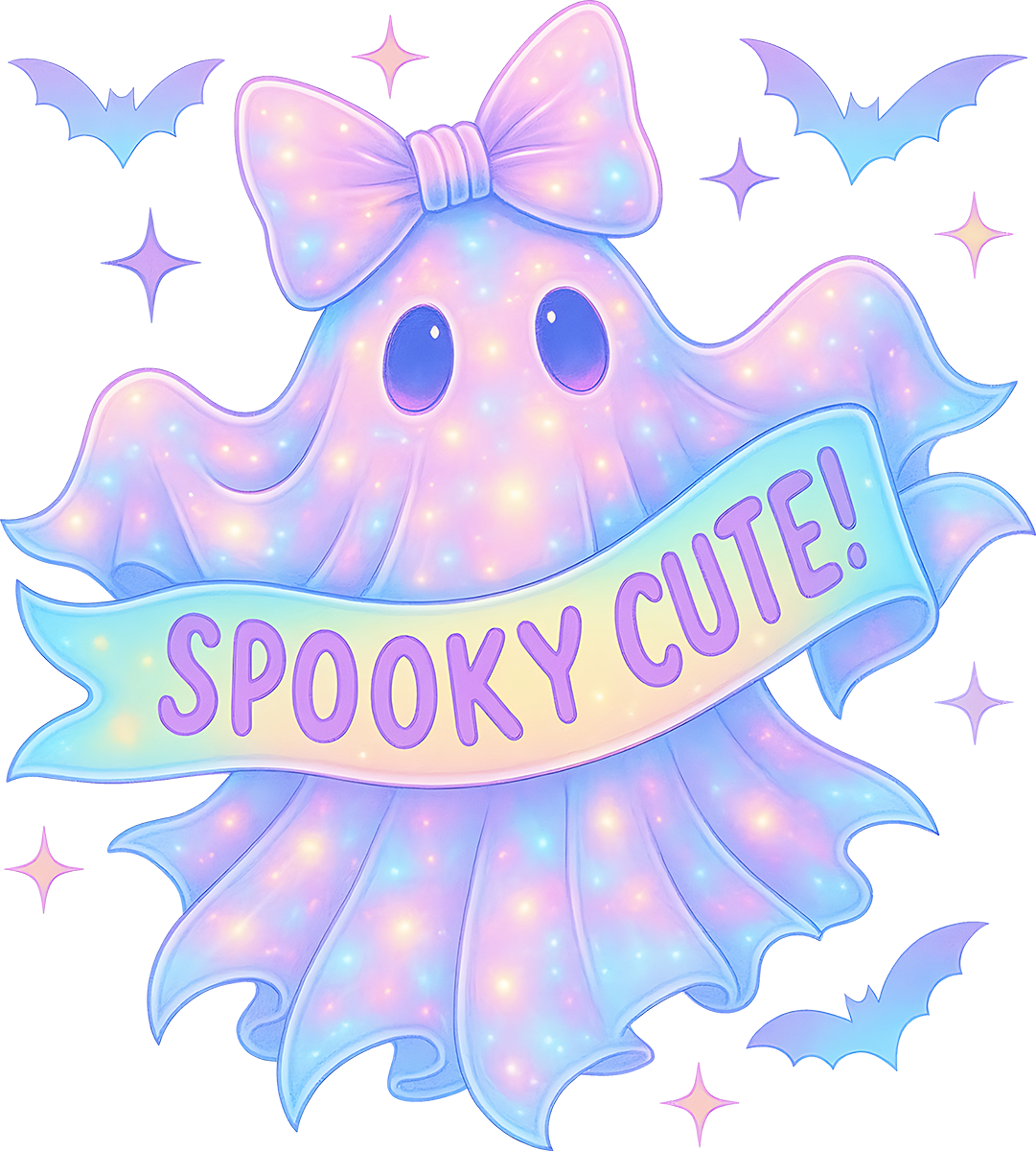 DTF Transfer – Ghost Spooky Cute Multi Sizes (HA-GH012)