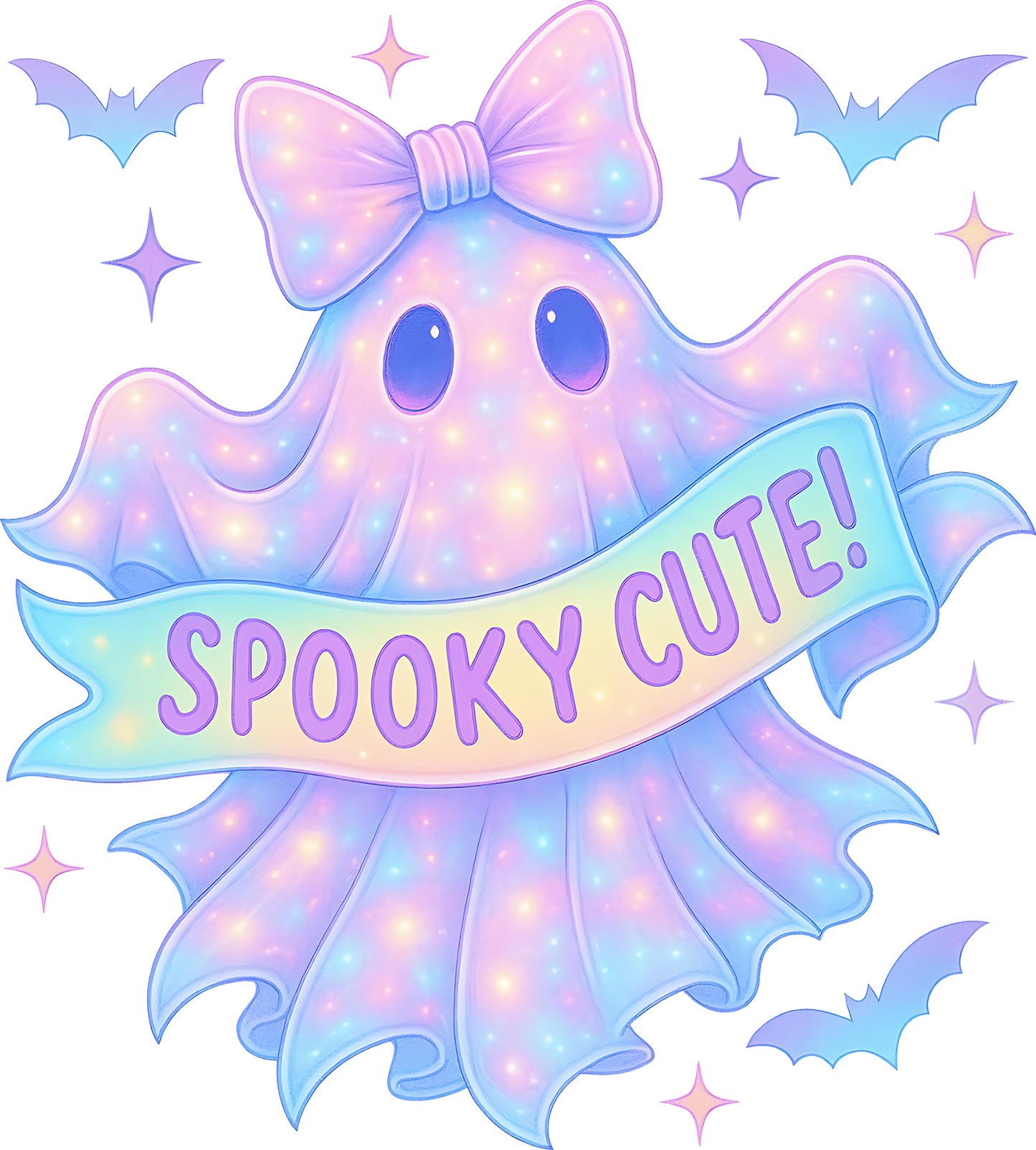 DTF Transfer – Ghost Spooky Cute Multi Sizes (HA-GH012)