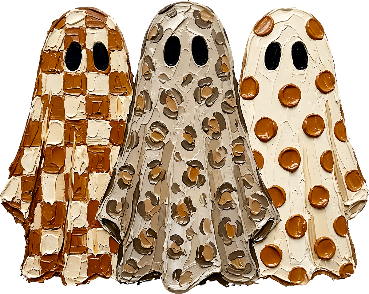 DTF Transfer – Ghosts Paint Trio A Multi Sizes (HA-GH013)