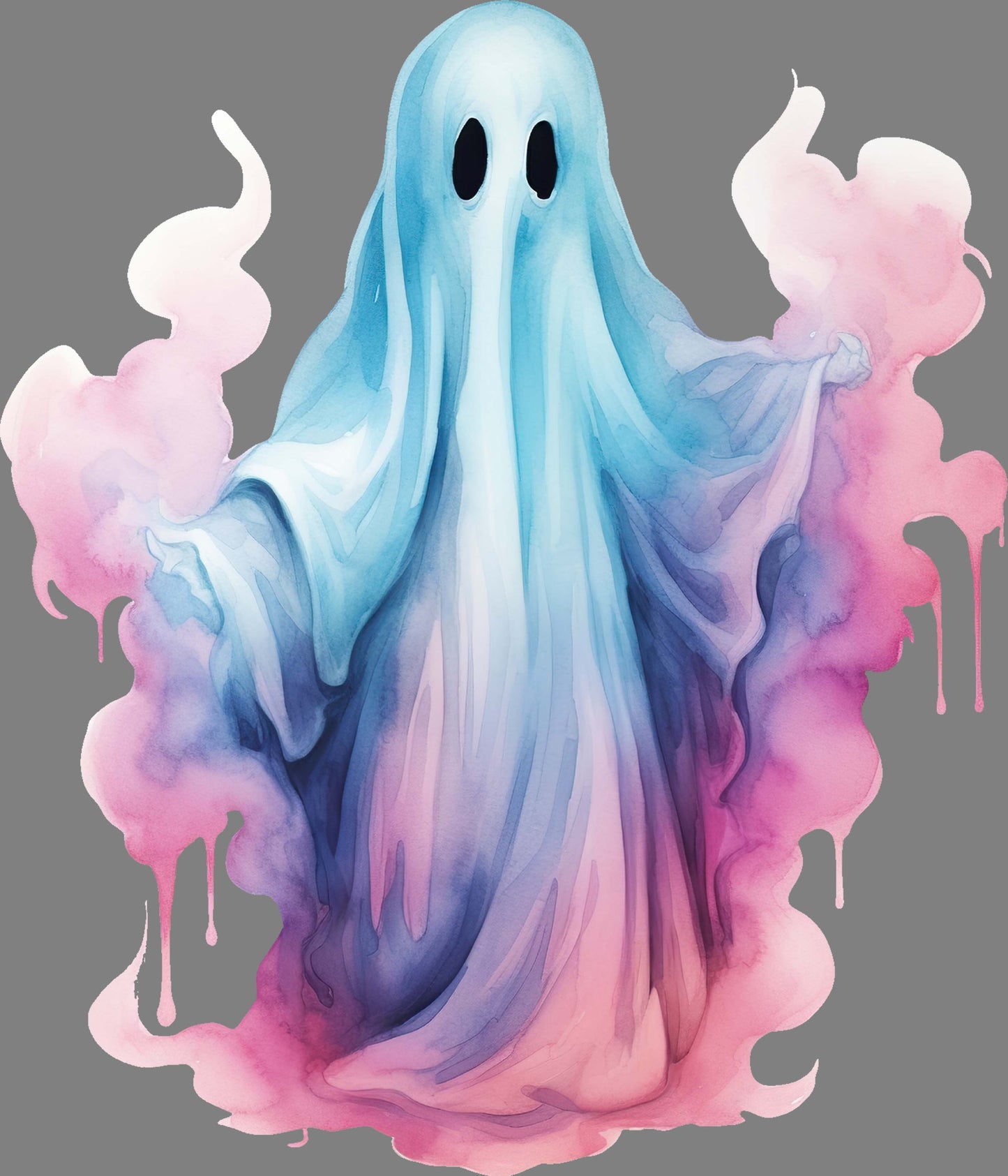 DTF Transfer – Blue Pink Ghost Multi Sizes (HA-GH014)