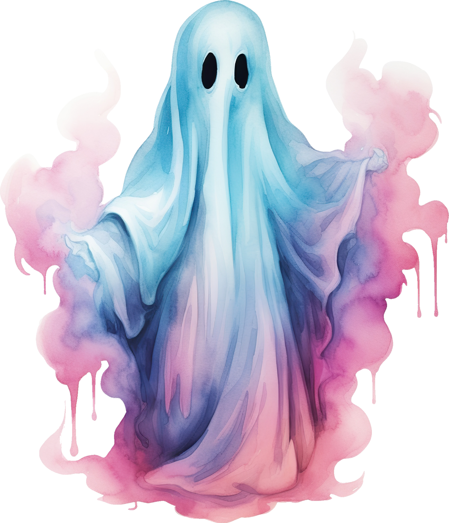 DTF Transfer – Blue Pink Ghost Multi Sizes (HA-GH014)