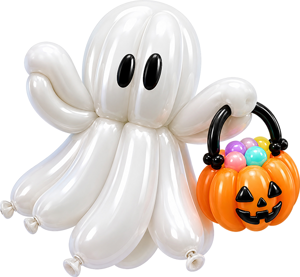 DTF Transfer – Ghost Balloon A Multi Sizes (HA-GH016)