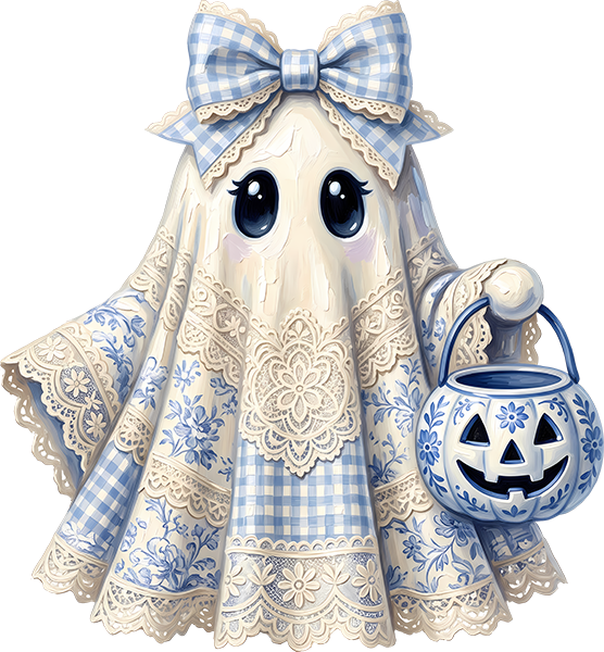 DTF Transfer – Lace Ghost A Multi Sizes (HA-GH017)