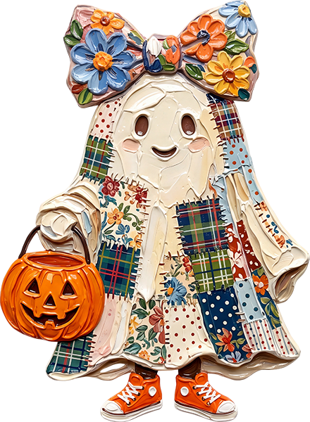 DTF Transfer – Ghost Paint Bow Multi Sizes (HA-GH018)