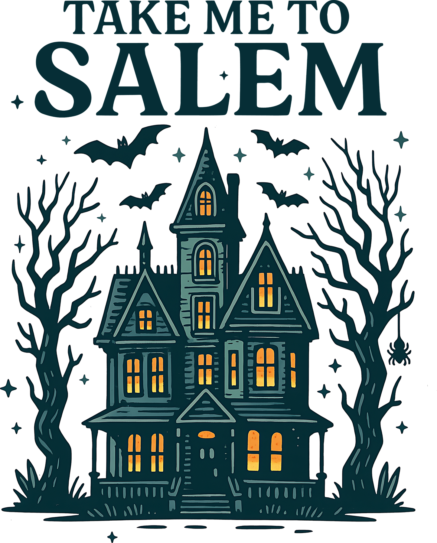DTF Transfer – Take Me To Salem Multi Sizes HA-HH002)