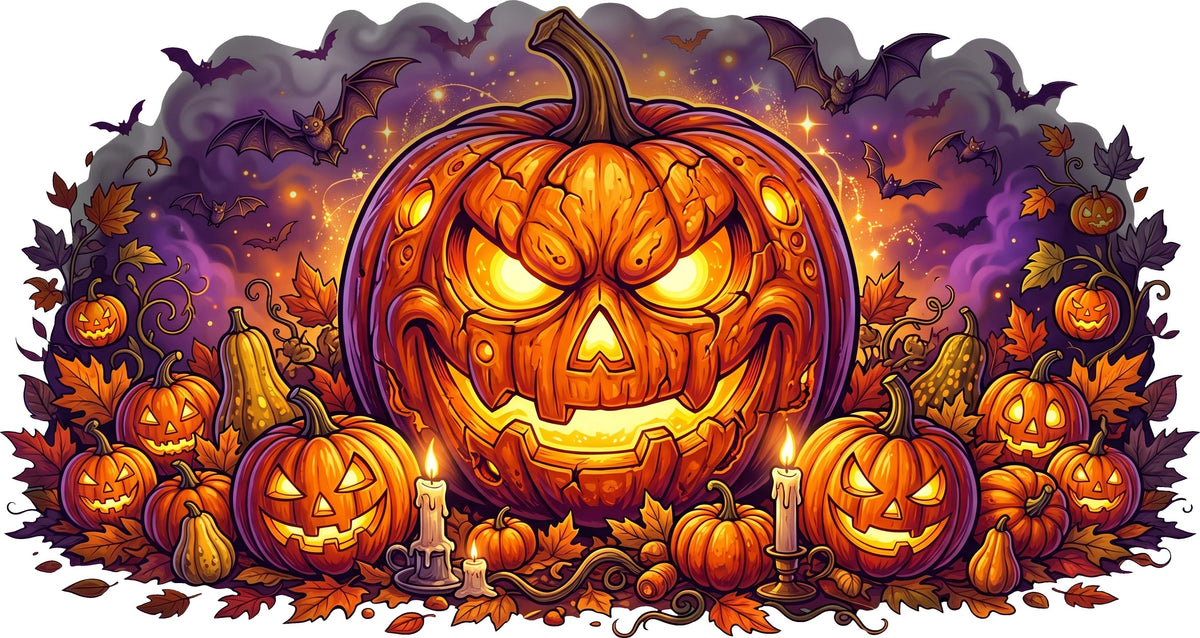 DTF Transfer - Jackolantern Scene A  (HA-JL004)