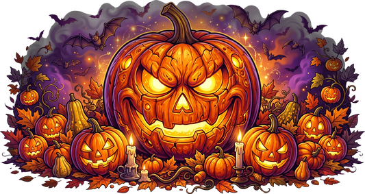 DTF Transfer - Jackolantern Scene A  (HA-JL004)
