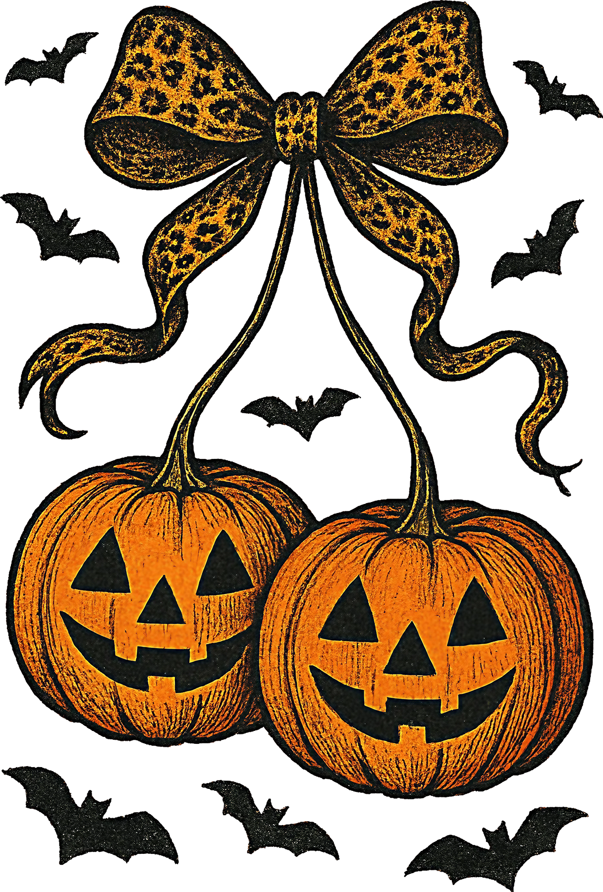 DTF Transfer – Jack o Lanterns Cherry A Multi Sizes (HA-JL005)