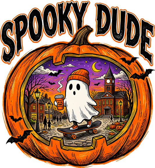 DTF Transfer –Spooky Dude Ghost A Multi Sizes (HA-MG001)