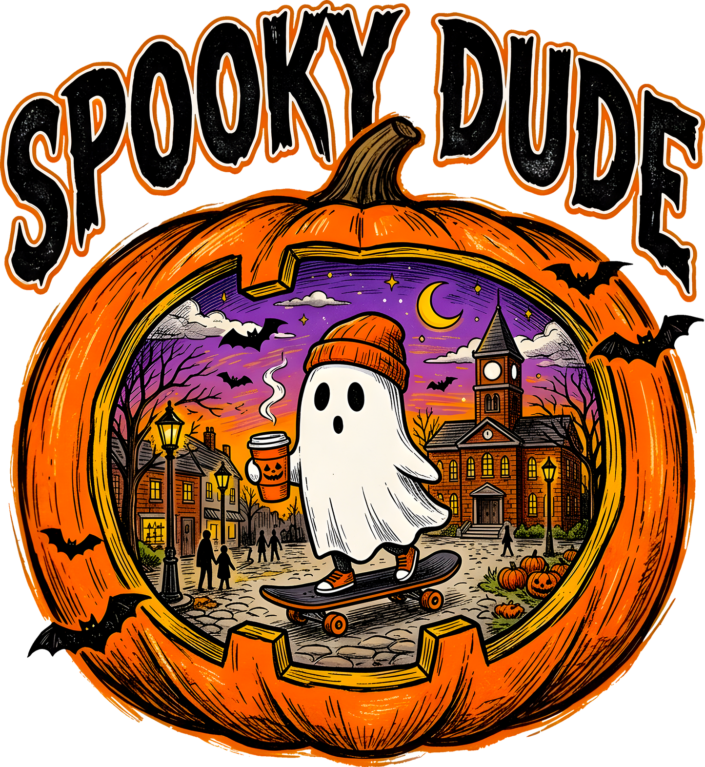 DTF Transfer –Spooky Dude Ghost A Multi Sizes (HA-MG001)