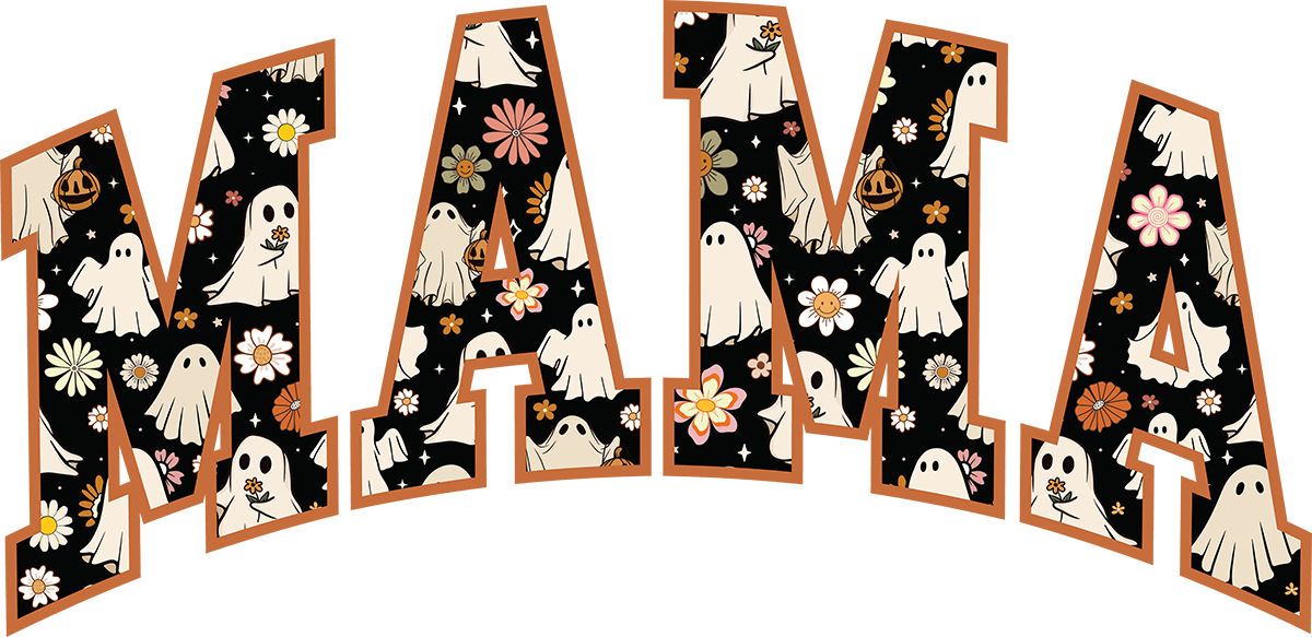 DTF Transfer – Halloween Mama B Multi Sizes (HA-MM002)