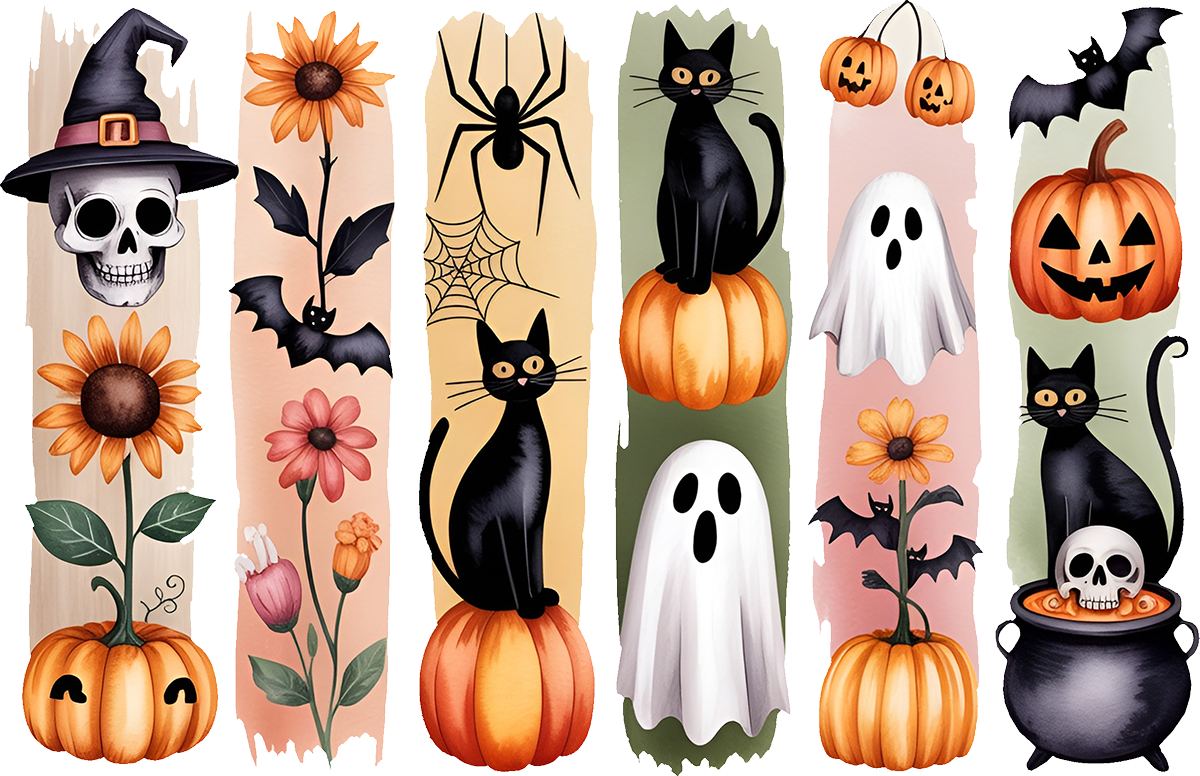 DTF Transfer – Halloween Scene A Multi Sizes (HA-SC001)