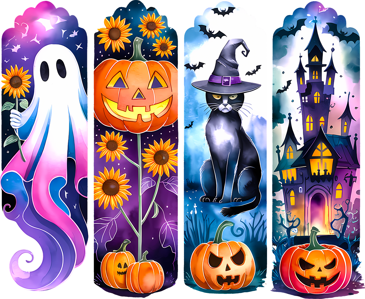 DTF Transfer – Dark Halloween Scene B Multi Sizes (HA-SC003)