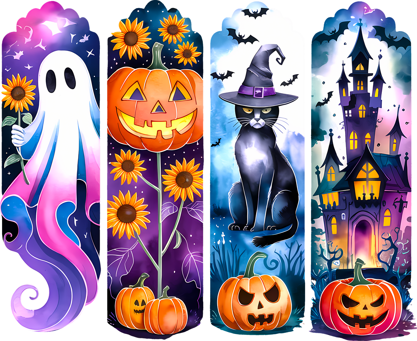 DTF Transfer – Dark Halloween Scene B Multi Sizes (HA-SC003)
