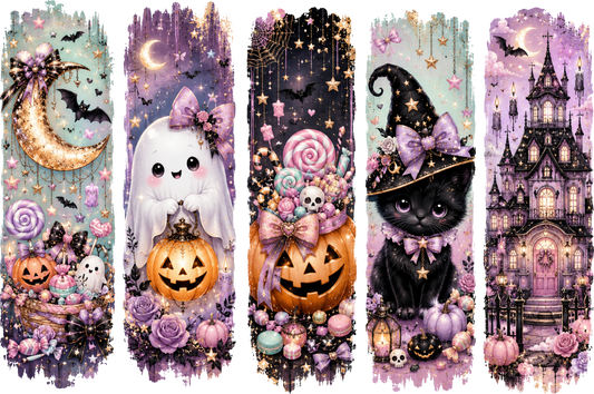DTF Transfer – Girly Halloween Scene A Multi Sizes (HA-SC007)