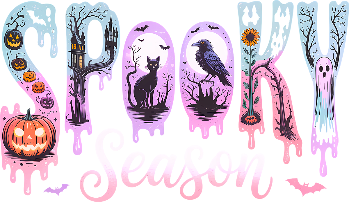 DTF Transfer – Spooky Season Multi Sizes (HA-SP001)