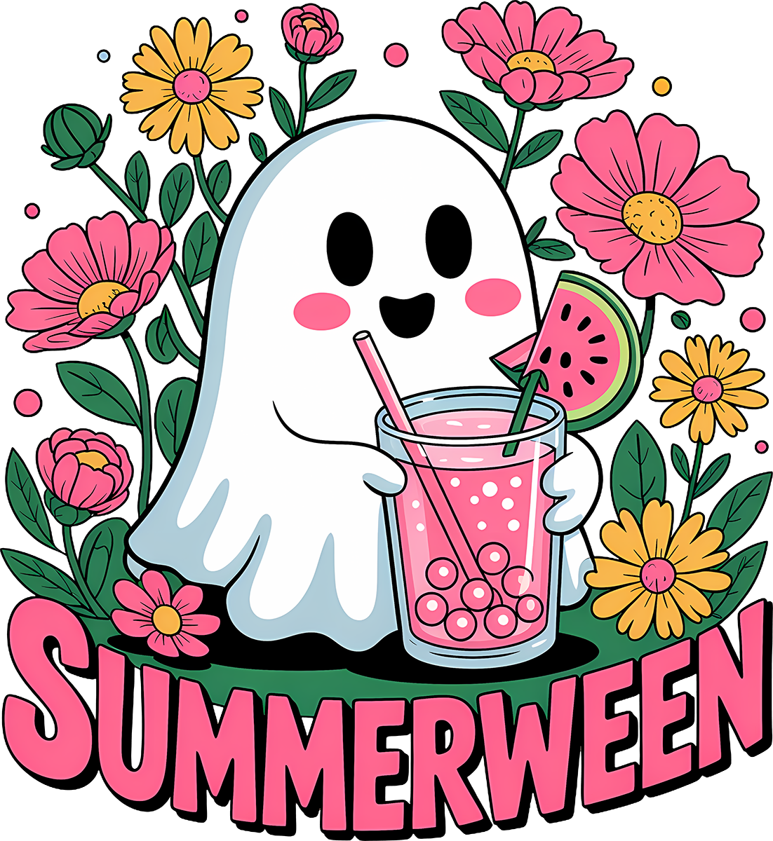 DTF Transfer – Summerween Multi Sizes (HA-SW001)