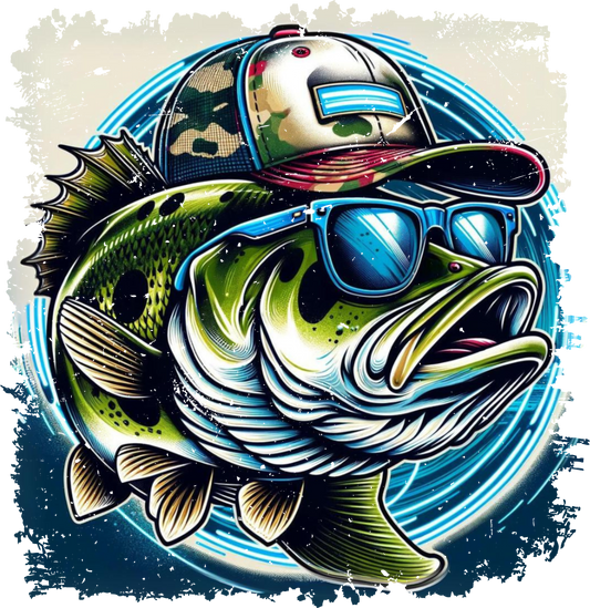 DTF Transfer – Fish Hat Multi Sizes (FI-SC006)