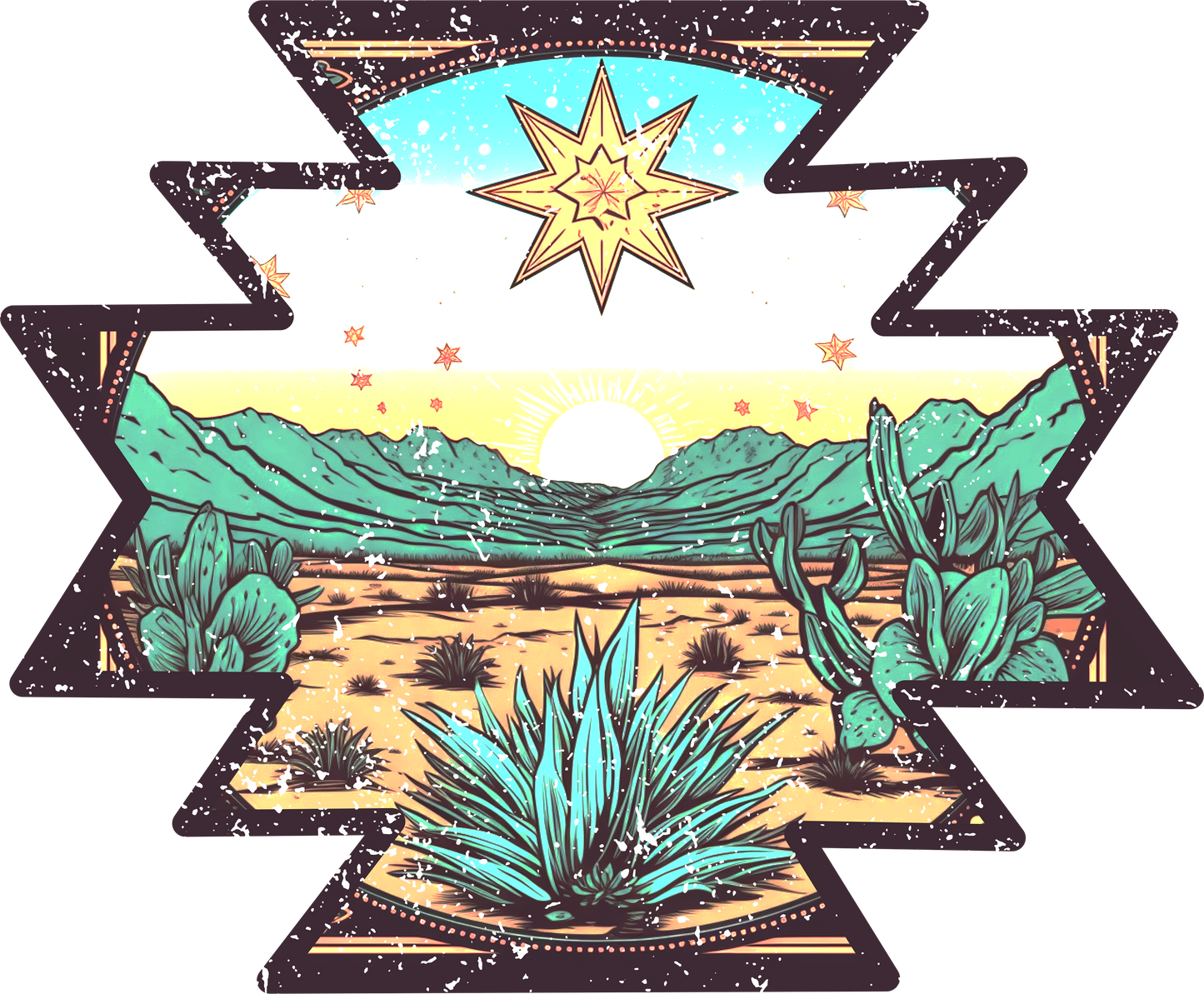 DTF Transfer – Desert Scene Multi Sizes (CO-SC004)