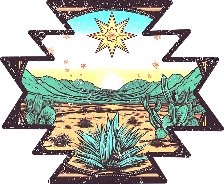 DTF Transfer – Desert Scene Multi Sizes (CO-SC004)