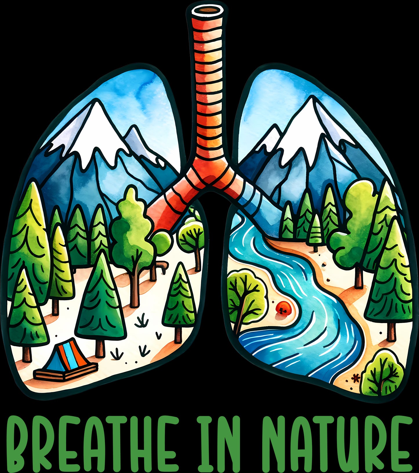 DTF Transfer – HM Breath Nature Multi Sizes