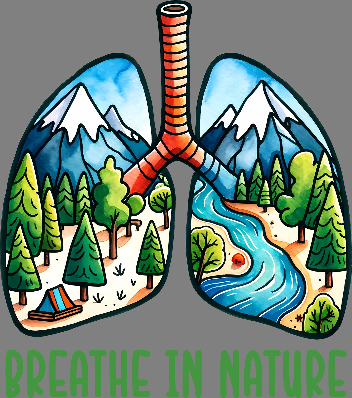 DTF Transfer – HM Breath Nature Multi Sizes