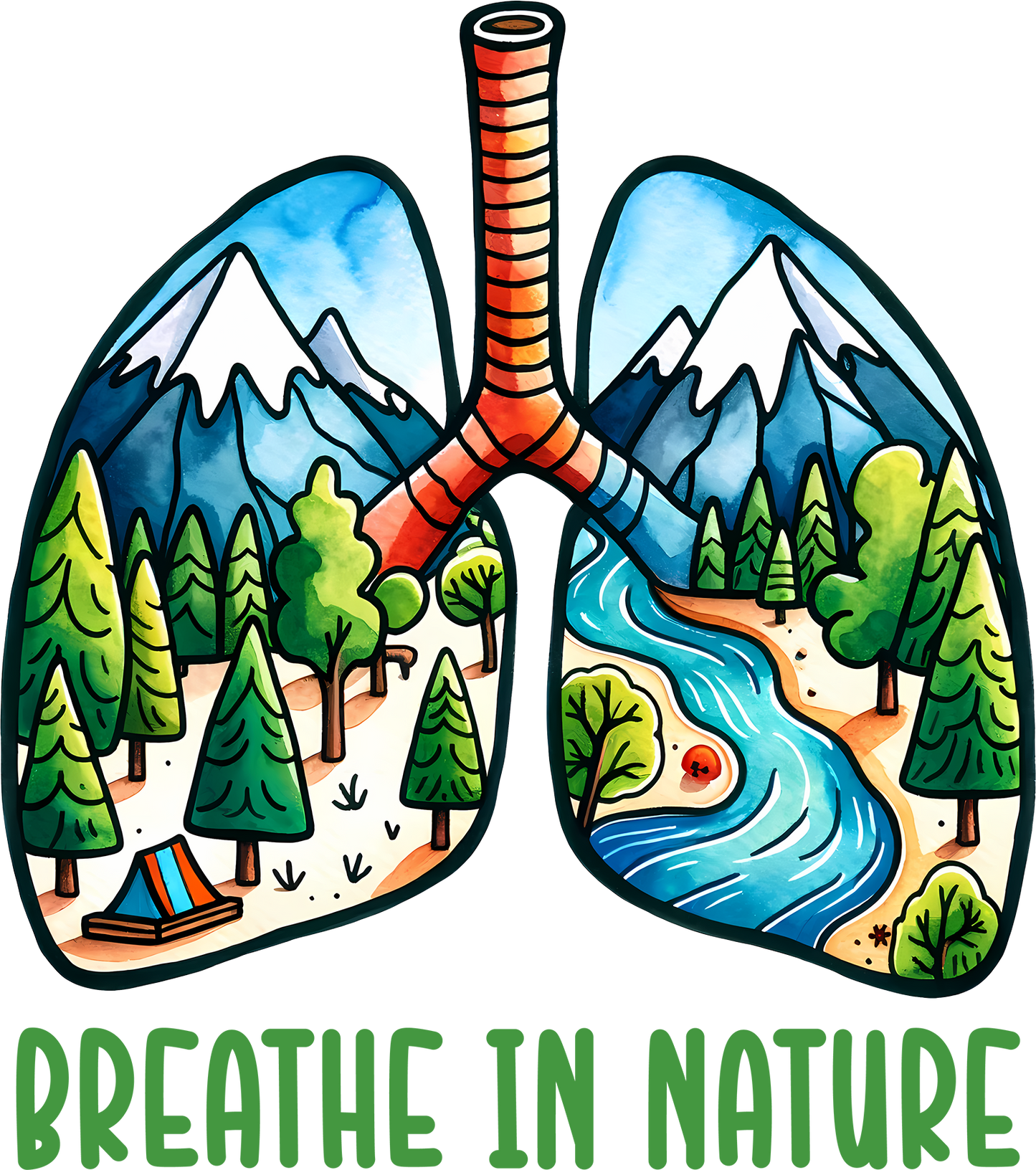 DTF Transfer – HM Breath Nature Multi Sizes
