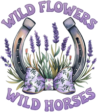 Load image into Gallery viewer, DTF Transfer – HN Wild Flowers Horse Multi Sizes
