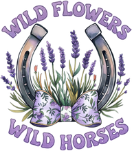 Load image into Gallery viewer, DTF Transfer – HN Wild Flowers Horse Multi Sizes
