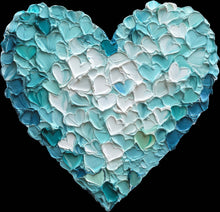 Load image into Gallery viewer, DTF Transfer – Blue Paint Heart Multi Sizes (HR-PT003)
