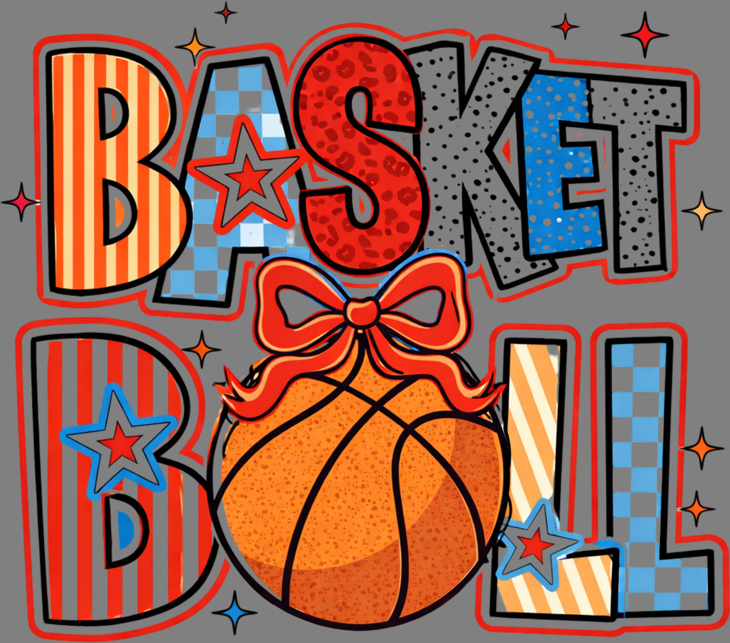 DTF Transfer – HU Basketball Fun Multi Sizes
