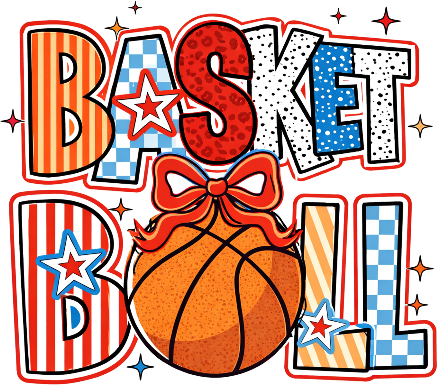 DTF Transfer – HU Basketball Fun Multi Sizes